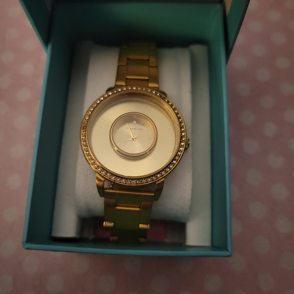 Gold Origami Owl Watch